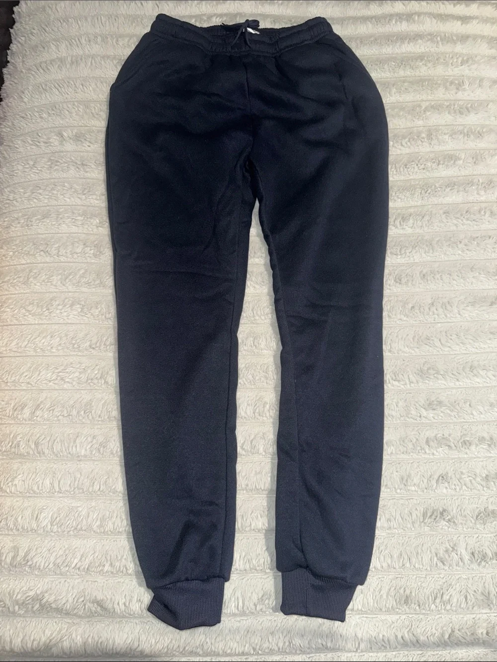 Kids Navy Cozy Fleece Jogger Sweatpants
